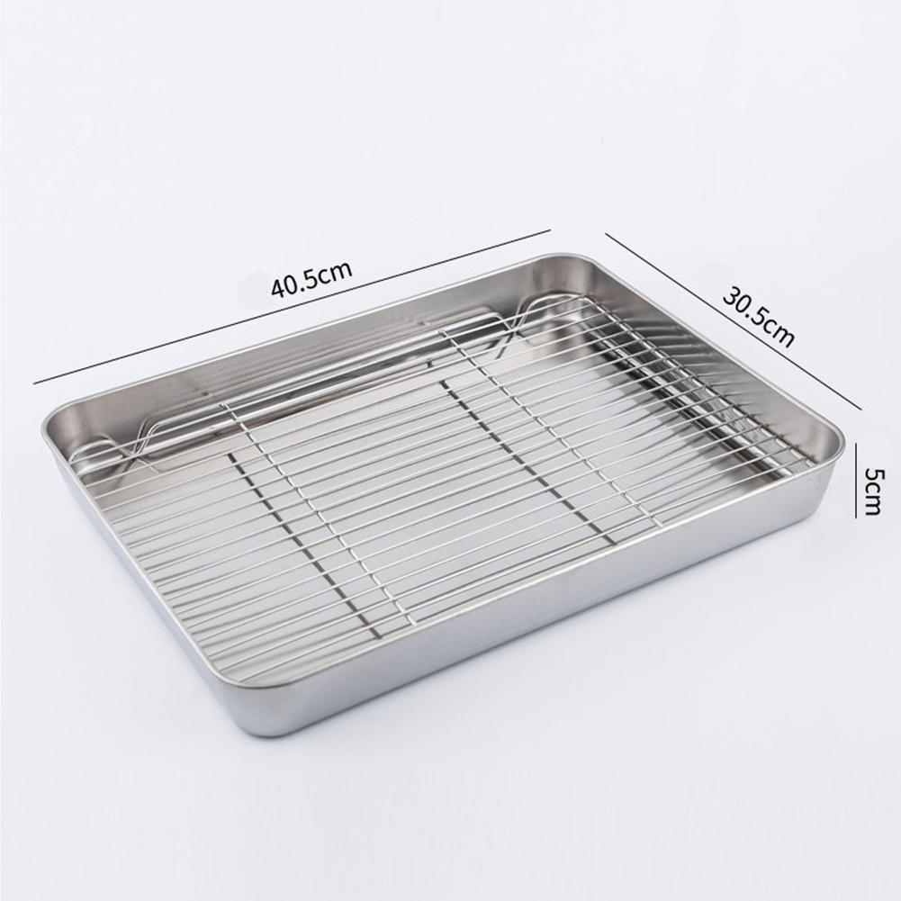 Baking Tray with Removable Cooling Rack Set Stainl... – Vicedeal