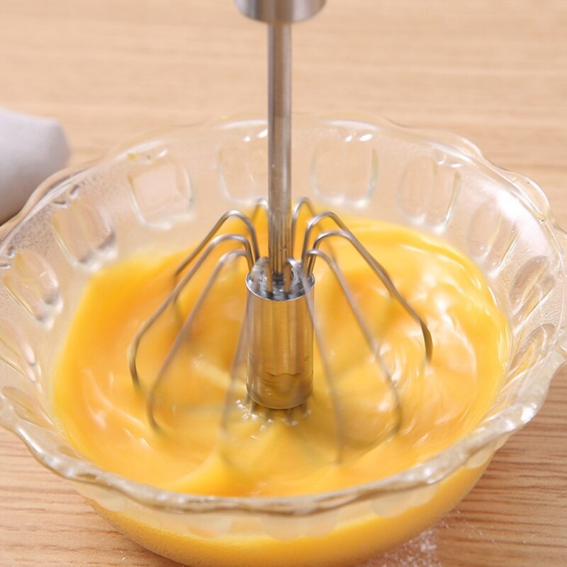 Stainless Steel Hand Pressure Rotating Semi-Automatic Mixer Mixing Eggbeater Handheld Mixer Kitchen Cooking Tools