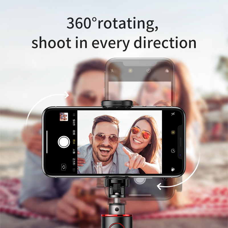 Baseus trådløs bluetooth selfie stick bærbar håndholdt telefon kamera stativ med fjernbetjening til iphone til samsung ved hjælp
