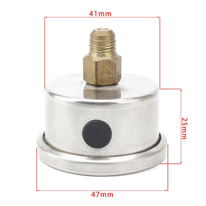 Adjustable 0-160 PSI Fuel Oil Pressure Regulator Gauge Chrome Silver Universal