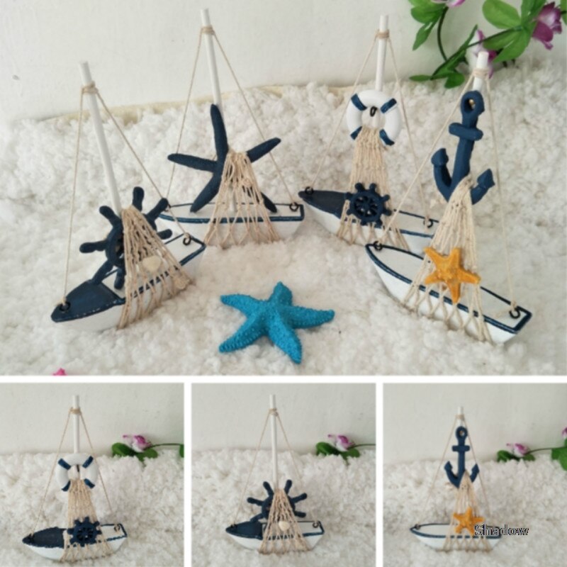 Mini Boat Props Newborn Baby Photography Props Sea Theme Mini Ship Prop Baby Shoot Accessories Infant Photo Decorations