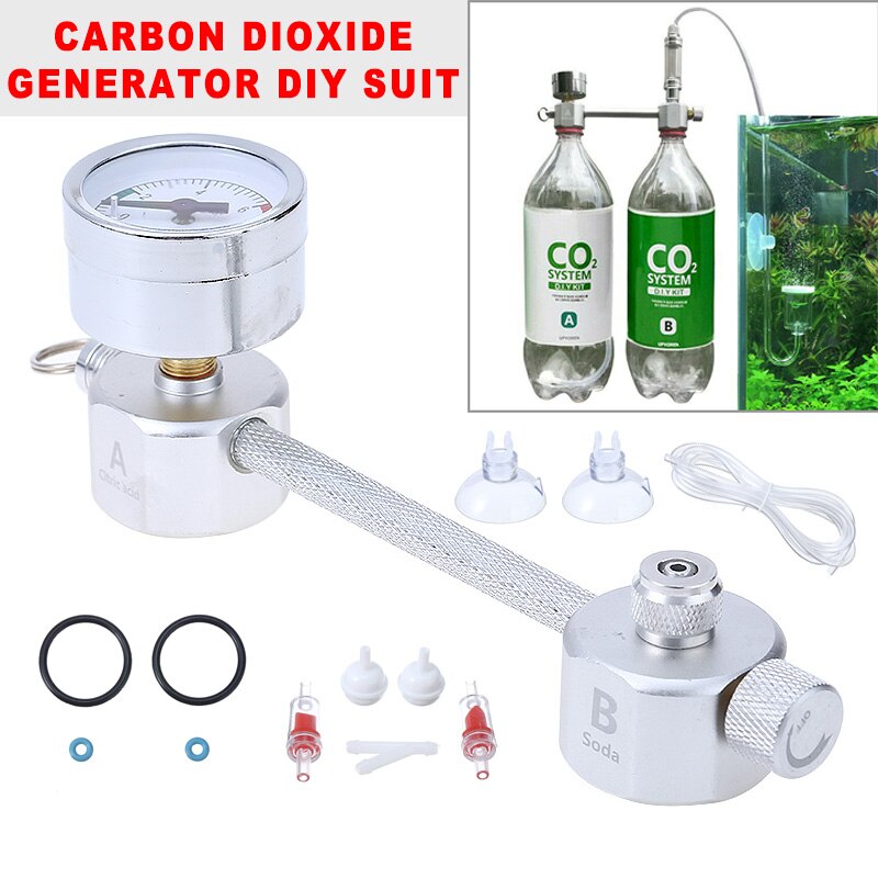 CO2 Systeem DIY Kit CO2 Generator voor Planten Aquarium DIY CO2 Kit Onder Druk w/Bubble Counter Vis &amp; Aquatische levert