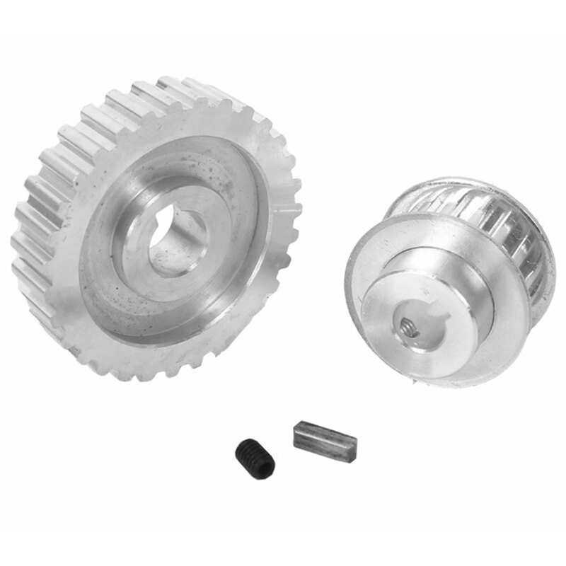 Engranaje de polea síncrona de Metal, engranaje de rueda motriz de correa de Motor S/N Cj0618, Mini engranajes de torno, engranajes de máquina de corte de Metal, 2 uds.: Default Title