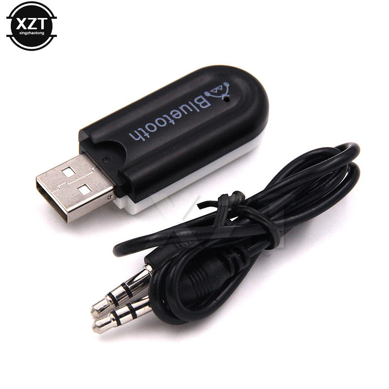 3.5mm A2DP 5V USB Wireless Adapter Dongle Bluetooth 4.0 Music Audio Stereo Receiver for Car AUX Android for IOS Mobile Phone