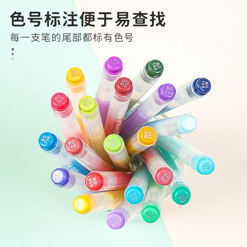 Aesthetic stationery back to school accessories graffiti Color markers acrylic marker Brush tip pens art supplies drawing pens