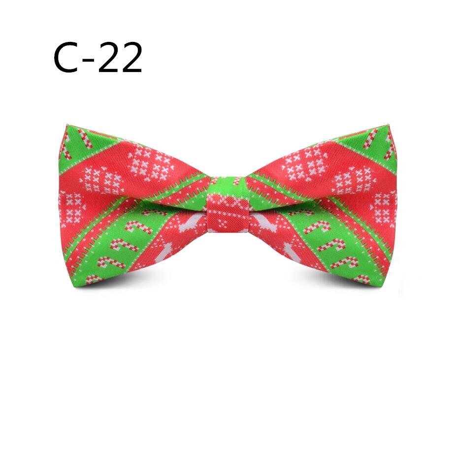 Rbocott julesløyfe barn nyhet sløyfe for gutter snøfnuggtre sløyfe for barn sløyfe størrelse 10cm*5cm: 22