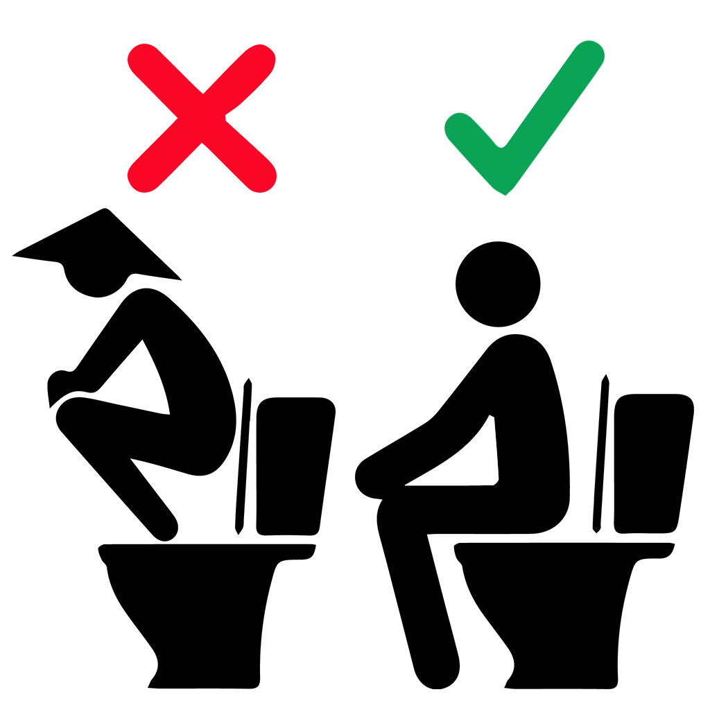 Sitta och kissa toalettklistermärke vattentät vinyltapet heminredning för bar badrum toalettklistermärken väggkonst dekal: Default Title