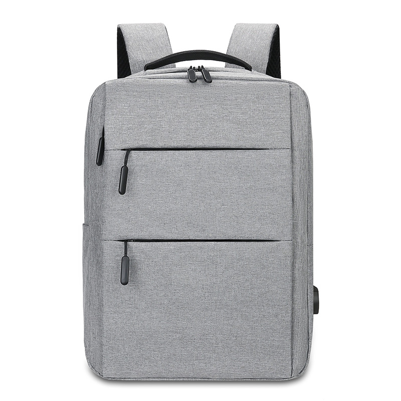 Multi Layer Zippered Laptop Bag, 13 Inches, 14 Inches, 15 Inches, Computer Backpack, Business Backpack, MEN'S AND WOMEN'S TRAVEL: GRAY
