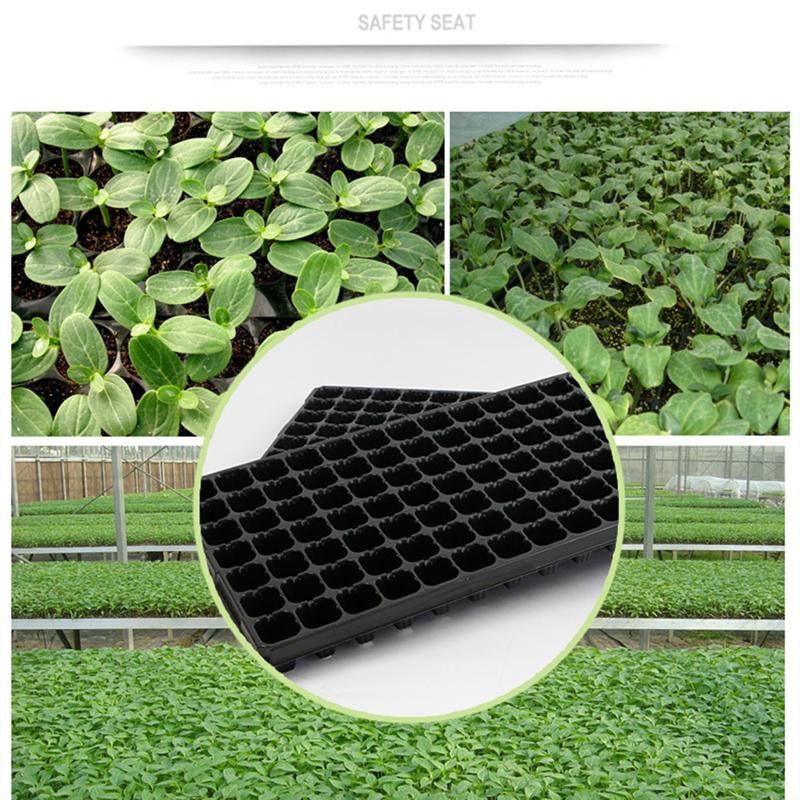 5 Pcs Seedling Tray Sprout Plate 200 Cells Nursery Pots Tray for Home Gardening Farm DIY (120g)