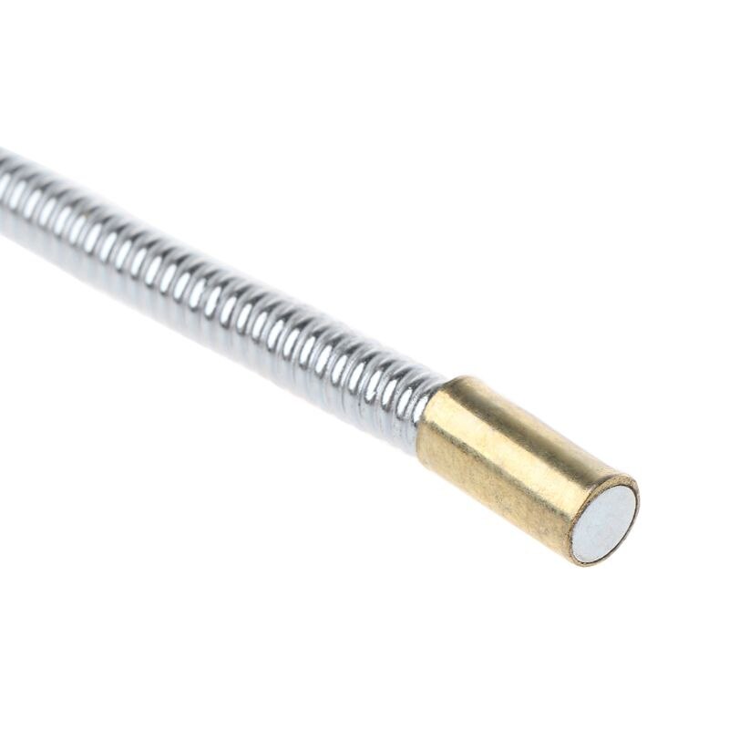 Varilla de selección de 41cm de largo, herramienta de recogida de cabeza plana de Metal, Flexible, esbelta, reparación de automóviles