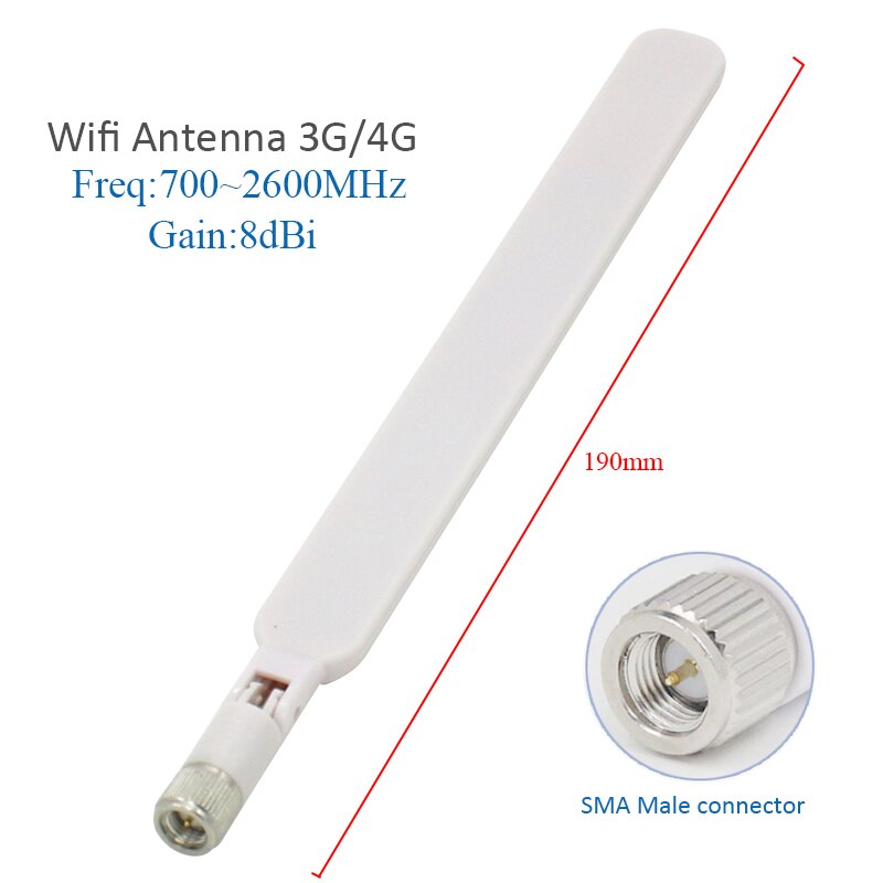 3g 4g antenne 8 dbi 4g lte ekstern antenne sma mannlig wifi-antenne for huawei  b310 b593s b315 e5186s- serie modemrouter