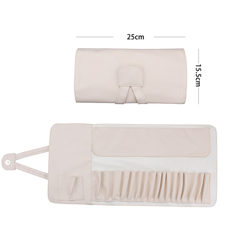 12/14/18 Hole Makeup Brush Bag Functional Cosmetics Case Travel Organizer Make Up Brushes Protector Makeup Tools Rolling Pouch