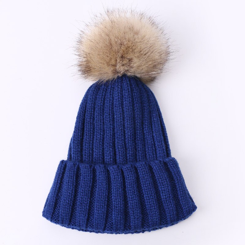 Bonnet en fausse fourrure pour fille, Style, à la , hiver, printemps,: E