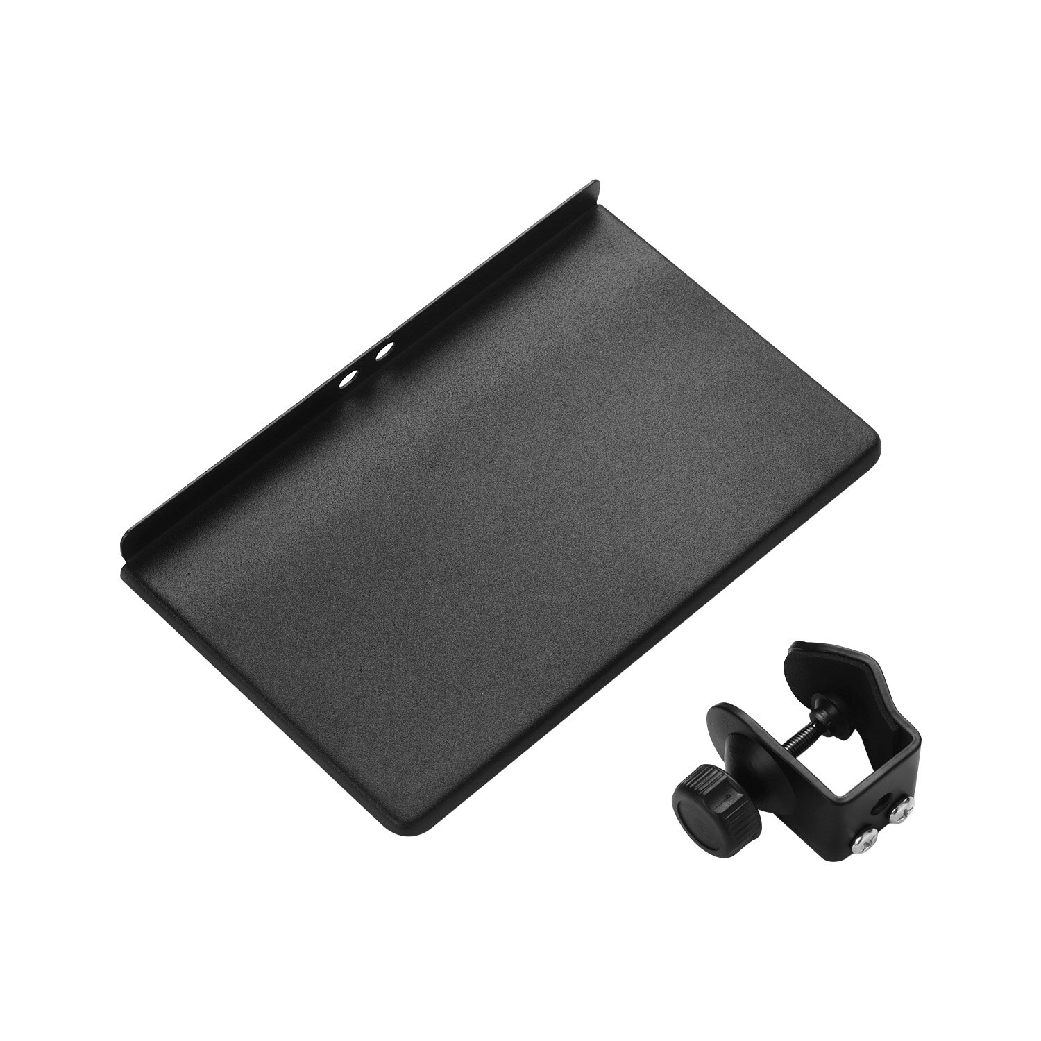 Universal Microphone Stand Clamp-on Tray Metal Material with Mounting Clamp