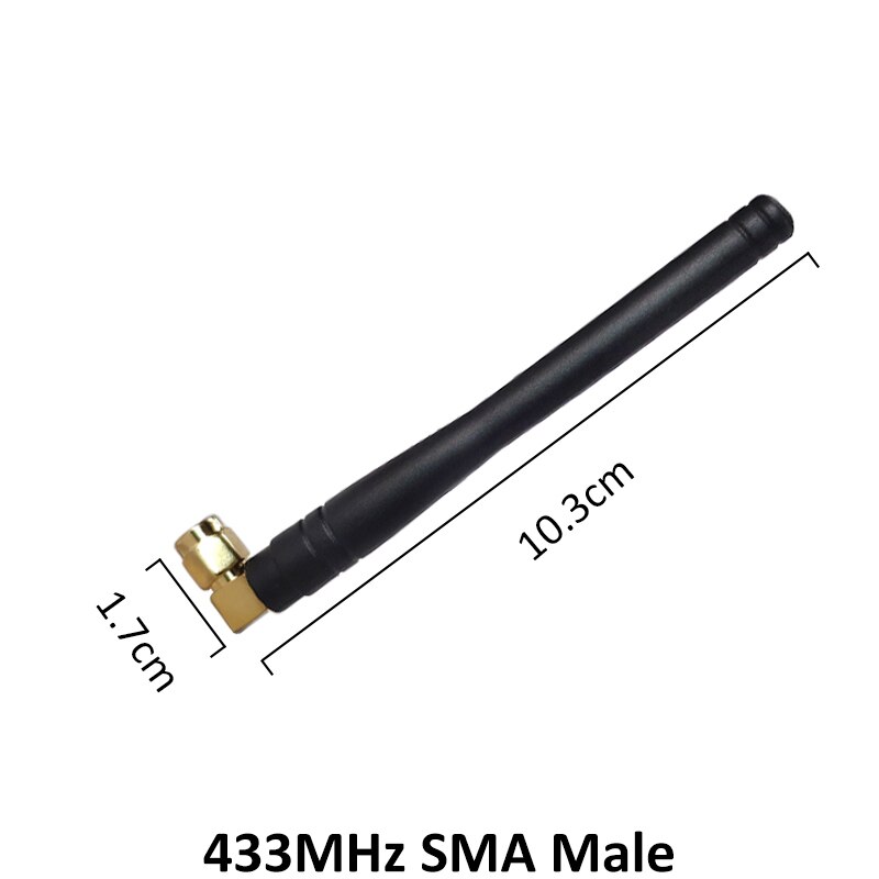 Lora lorawan compteur d'eau 433MHz antenne 3dbi SMA connecteur mâle pliant 433 mhz antenne étanche gaz meterwireless récepteur