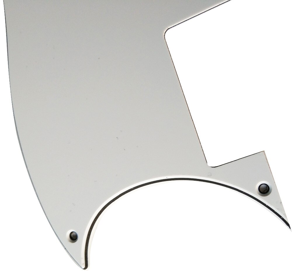 Pleroo Custom Gitaar pickgaurd-Voor SG Speciale Gitaar Slagplaat Scratch Plaat, 3 Ply Wit