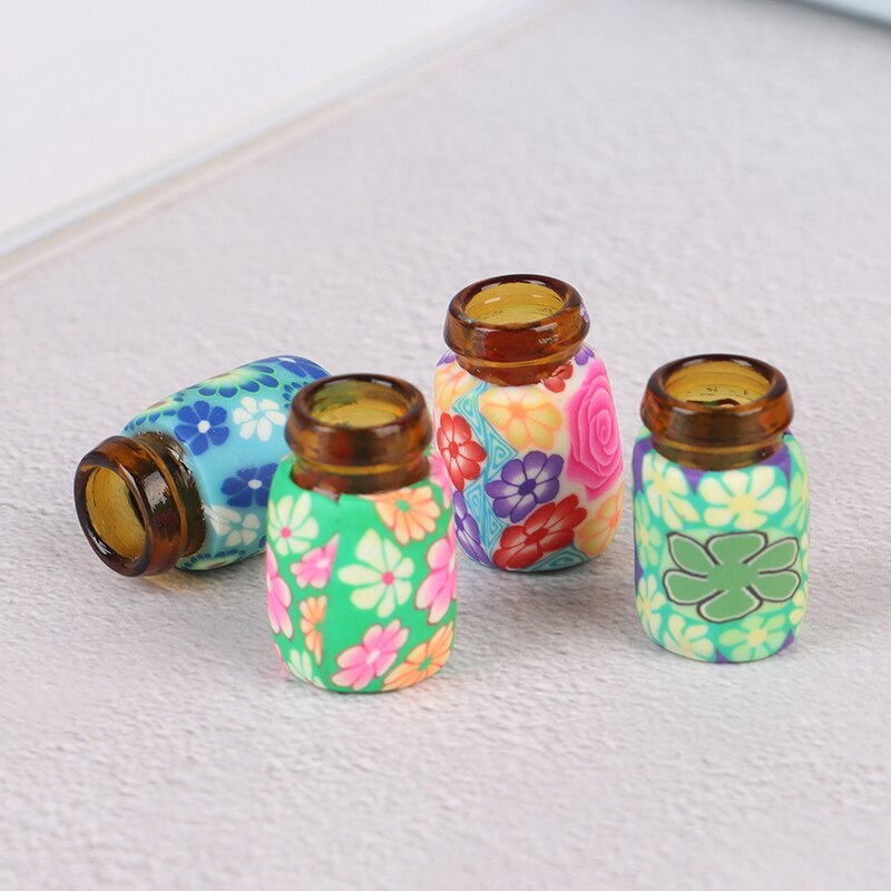 1/12 Cute 4 Bottles Mini Simulation Potat Chips Dollhouse Miniature Kitchen Food For Dolls Doll Toy 100% Brand