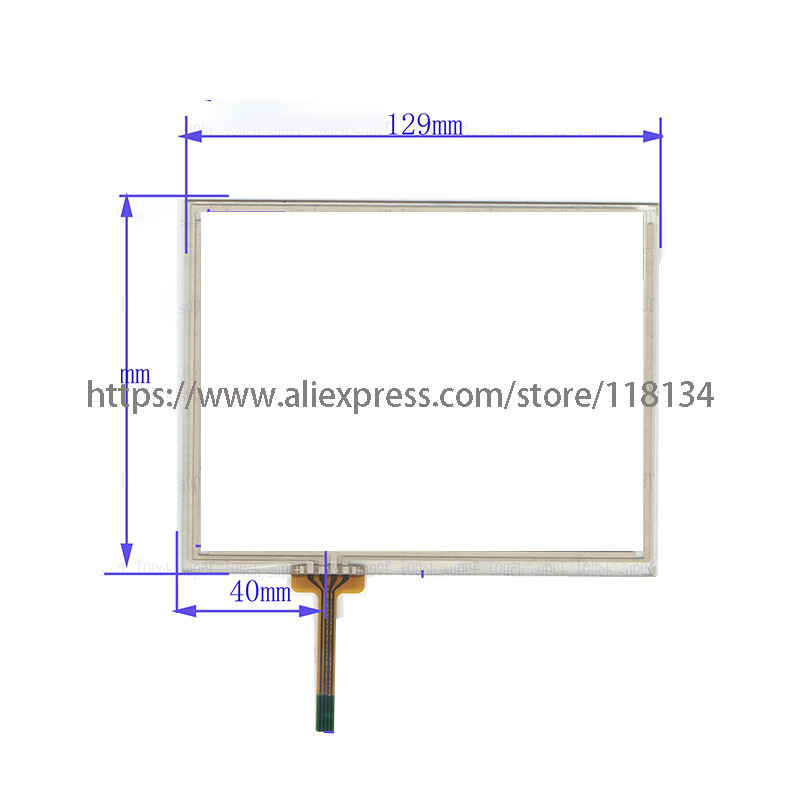 5.7 inch 4 wire Resistive Touch Screen Digitizer for GPS glass panel screen 129mm*101mm