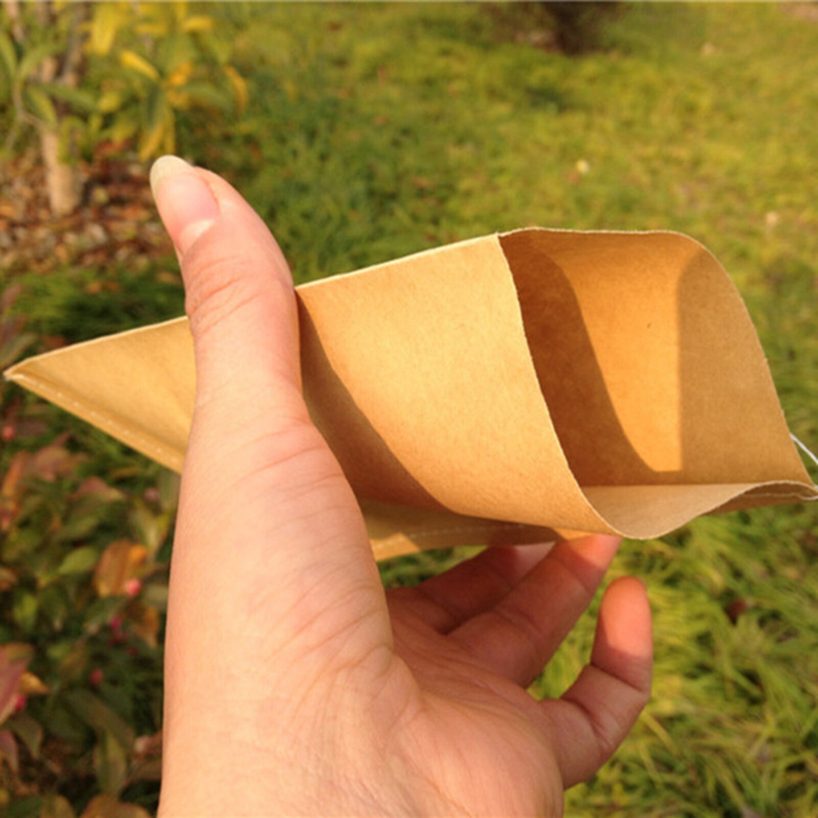 100 Pieces Seed Packets Kraft Paper Store Seeds Wildflower Bags Flowers Crops Storage Sack