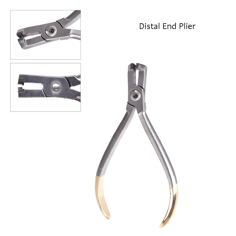 Dental Distal End Cutter Plier, Dentist Forceps Stainless Steel Wire Filament Cutter Orthodontic Tools