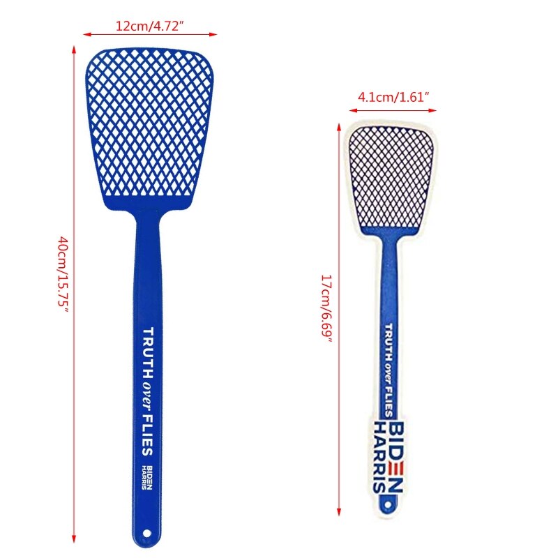 Truth Over Flies Swatter Fly Swatters Sticker Flexible Long Handle Manual Swat