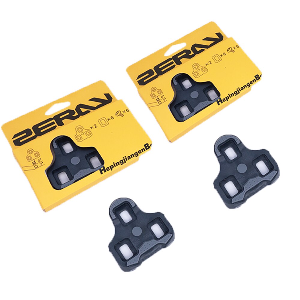 ZERAY SP110 Cycling cleats Bicycle accessory Road Bike Pedal Cleats Compatible With LOOK KEO structure Ultralight Bike cleats: 2 pairs  0 Degree