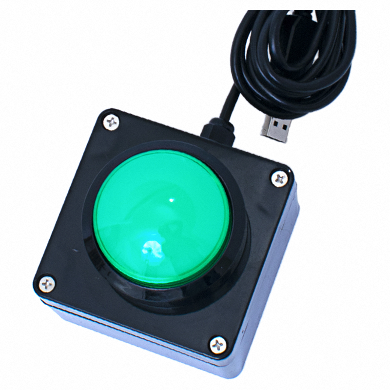 60mm USB Custom Button Wireless Remote Control Buzzer Wireless Lottery Computer Mouse Simulation Shortcut Keyboard: army green / 6 V / AU Standard
