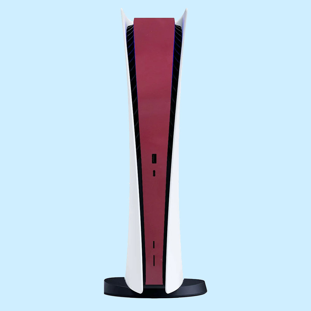 1 Stuk Voor Ps5 Middelste Zijbescherming Sticker Voor Playstation 5 Ps5 Spelcomputer Skin Stickers Sticker Cover Beschermende Film: LIGHT BLUE