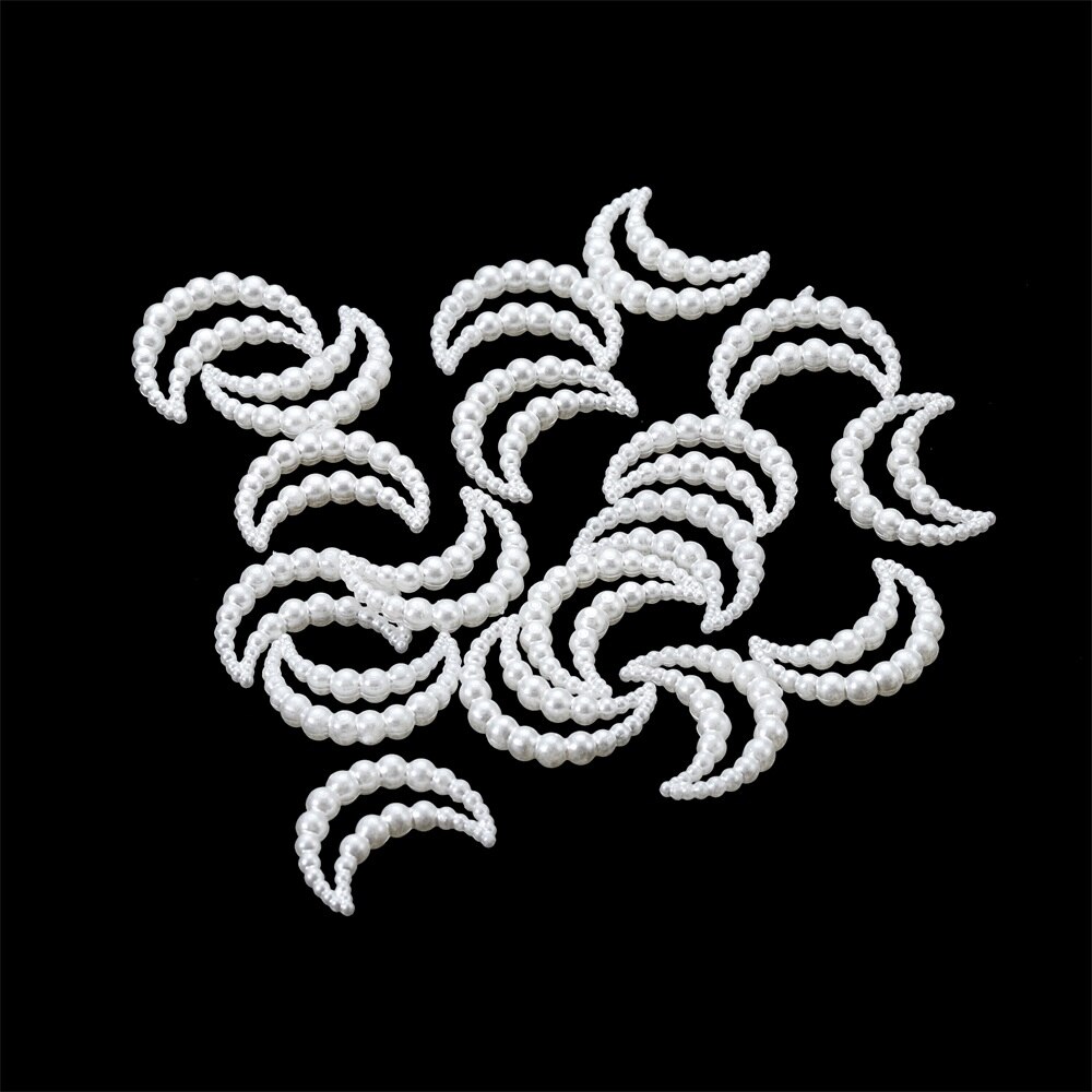 100 Pcs Butterfly Imitation Pearl Nail Art Decorative Stickers 11 Styles For DIY Bow Phone Case Glue Cabochon Decorative Crafts: 4