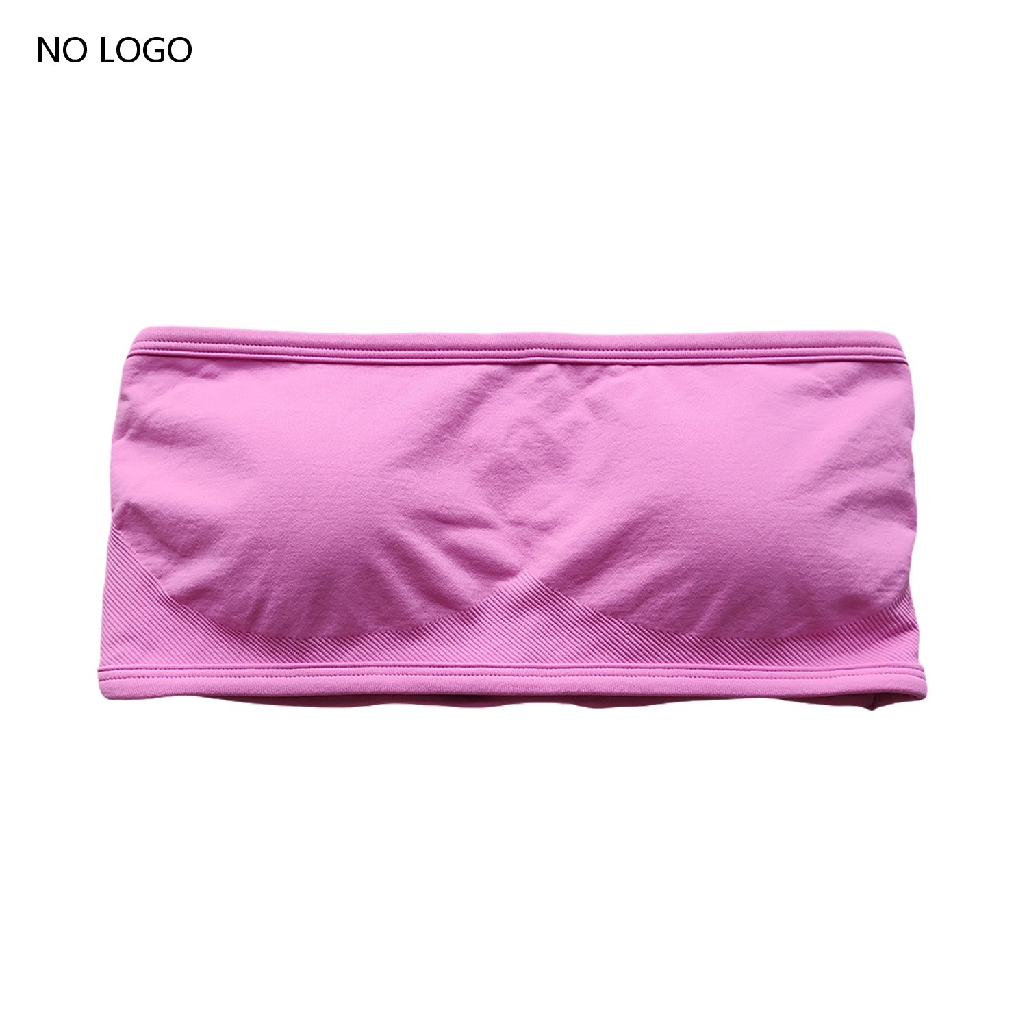 Impact Backless Bandeau Sports Bra Gym Women Top Crop Tube Seamless Bras Yoga Tops Workout Sportswear Push-up Fitness Gym Bra: XS / black