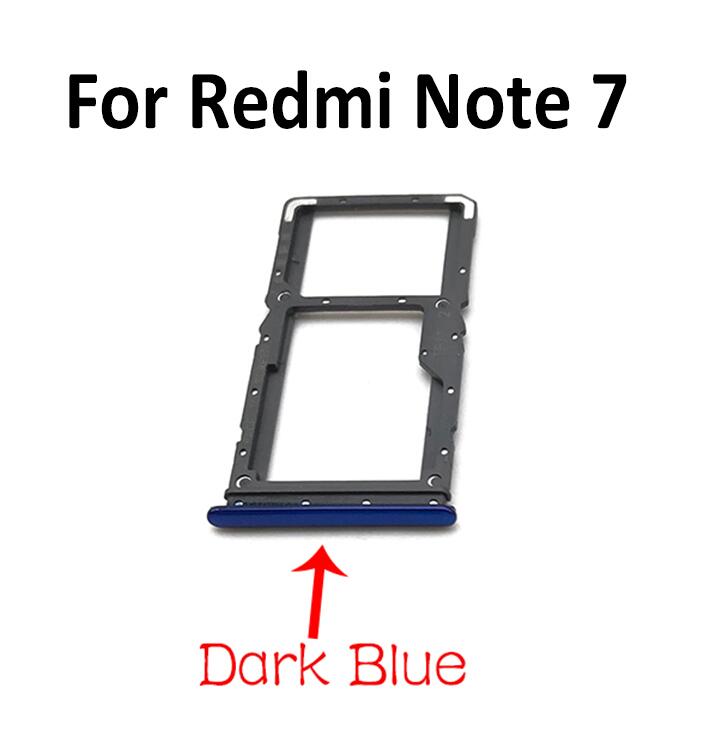 Bandeja de tarjeta SIM para Xiaomi Redmi Note 5, 6, 8, 7 Pro, piezas de repuesto, novedad: Rredmi Note 7 blue