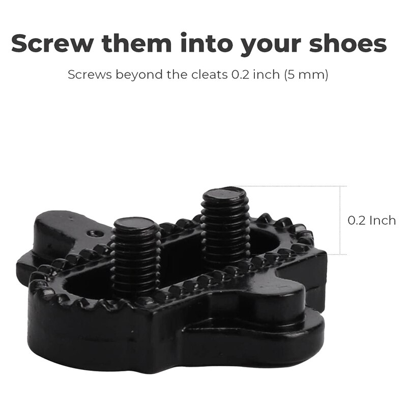 Bike Cleats,Cleat Set for Indoor Cycling, Outdoor Road Cycling Mountain Biking, for Spinning Clipless Cycle Shoe