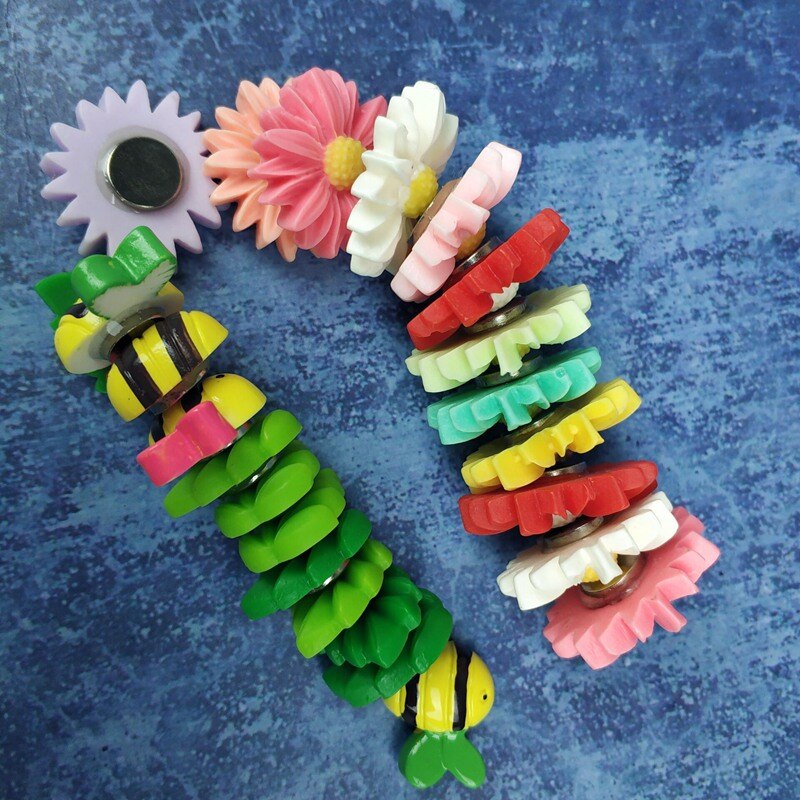 24 pcs/set flower bee series fridge magnet refrigerator magnetic stickers strong neodymium whiteboard magnet home deco