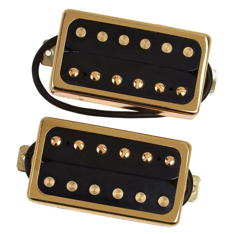 Humbucker Matched Electric Guitar Neck Bridge Pickup Set, Sound Great