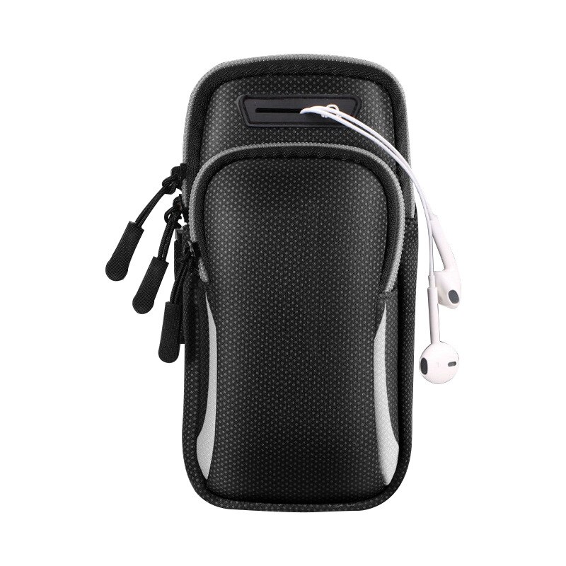 Funda de teléfono deportiva para correr en la mano, brazalete para Airpods Pro, iPhone 11, 7 Plus, Samsung A71, bolsa con cremallera, funda para el brazo