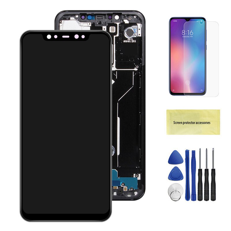 6.21 ''Originele Display Voor Xiaomi Mi 8 Touch Screen Digitizer Vergadering Met Frame Voor Xiaomi Mi8 Vervanging Reparatie Onderdelen: AMOLED No Frame