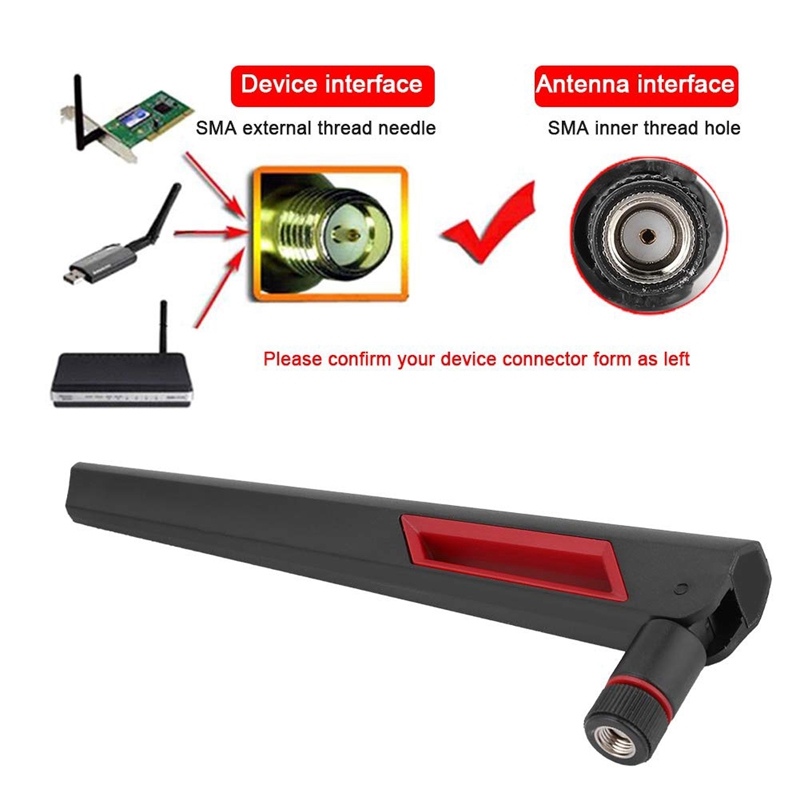 Top 4 Stuks 2.4G/5G Wifi Antenne Sma Interne Adapter Voor Asus AC68U AC88U AC66U 8DBi Draadloze lan/Wifi Router Adapter