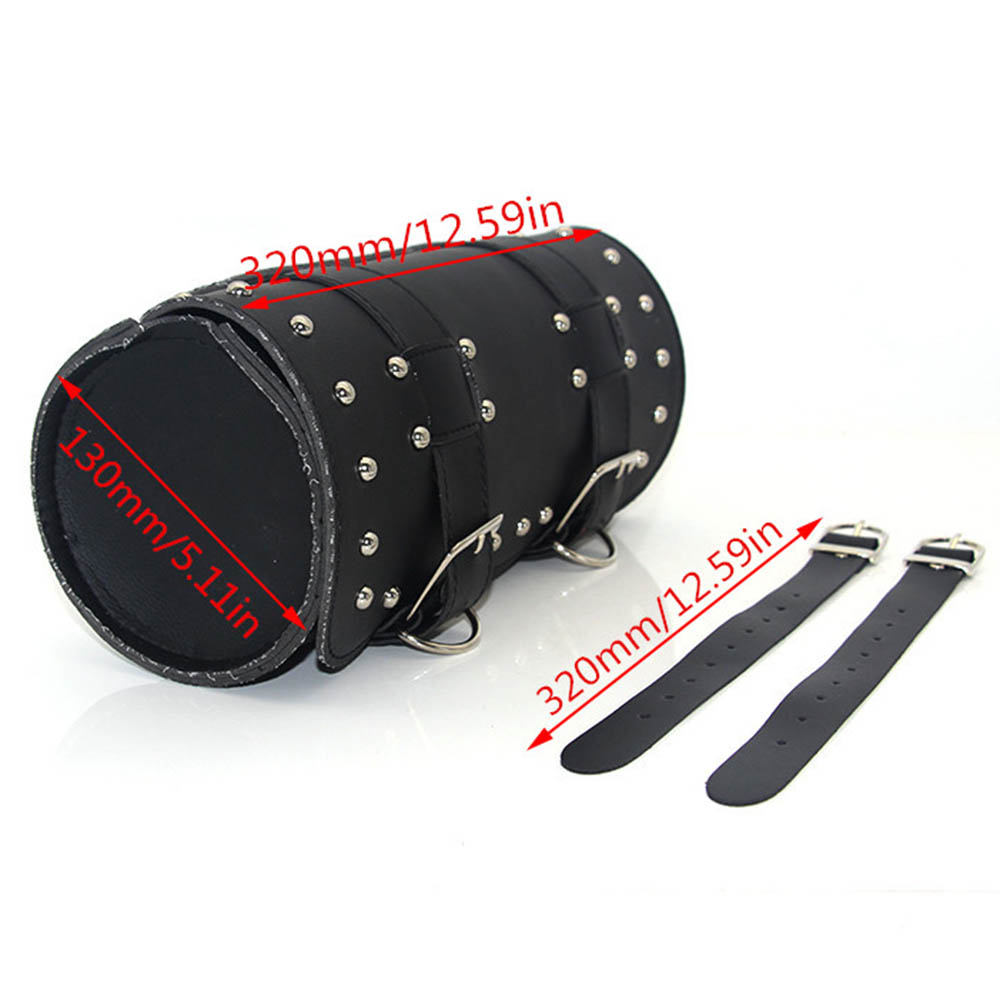 Motocross Storage Bag Motorcycle Fork Tool Bags Motorbike Travel Luggage Bag PU Leather Saddle Bags