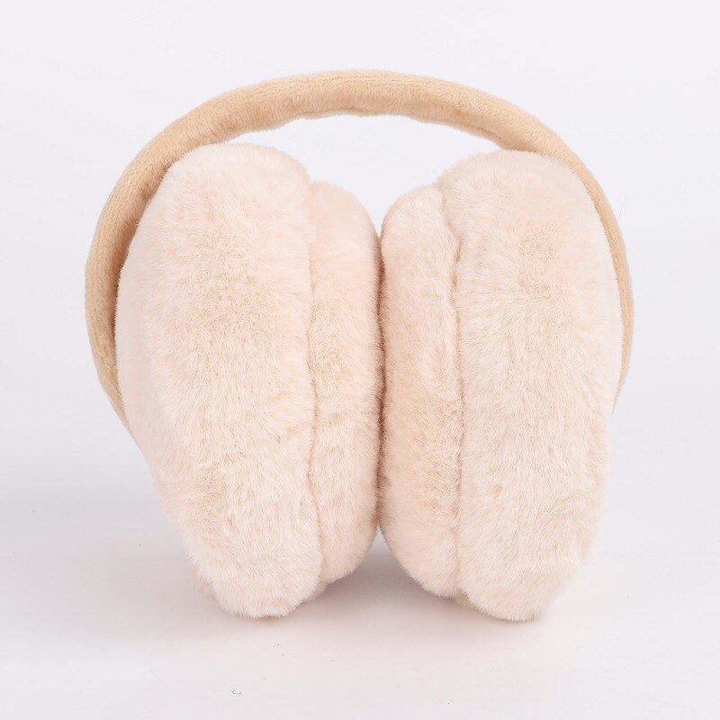 Children Winter Solid Color Fur Earmuffs for Boys and Girls Ear Warmer Headphones and Comfortable Ski Kids Earmuffs: YELLOW