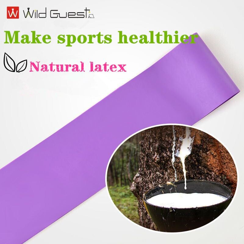 Vijf kleuren fitness weerstandsband yoga spanningsband gym elastiek pilates training elastische apparatuur