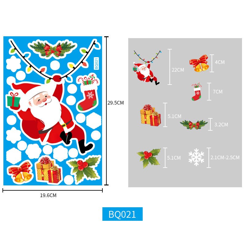 Weihnachten Fenster Aufkleber Fenster Klettern Santa Santa Aufkleber Super Santa Aufkleber Frohe Weihnachten Dekor Für Heimat: Silber