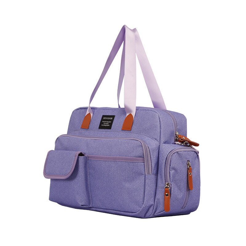 Tello Leith estilo coreano-estilo multifuncional versátil bolso con oblicuo enfermería bolsa de pañales de gran volumen