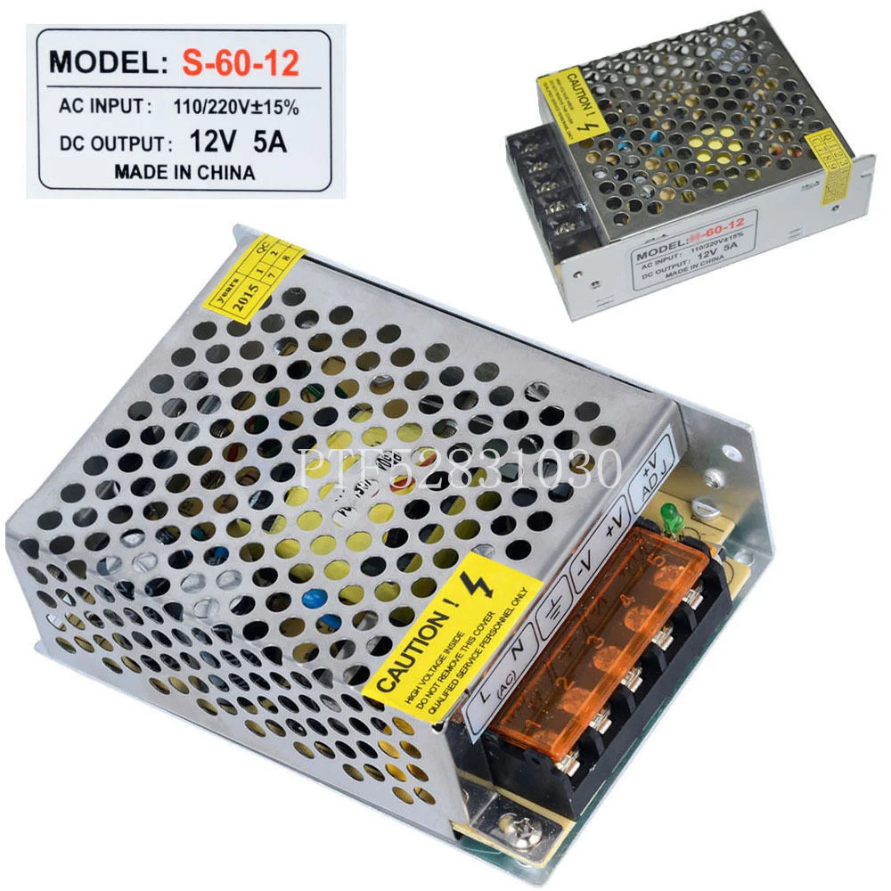 Led-driver 5v 1a 2a 5a 10a 20a 30a 60a led-strømforsyning  ac85-265v lystransformere til led-strømlamper