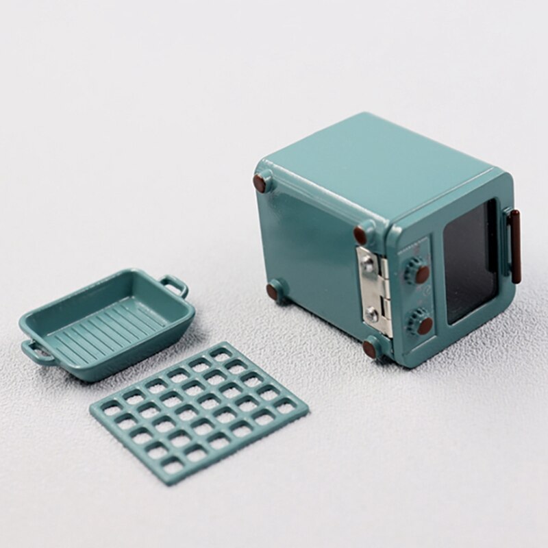 1/6 Or 1/12 Scale Miniature Dollhouse Oven For Dollhouse Mini Kitchen Cooking Toy Accessories