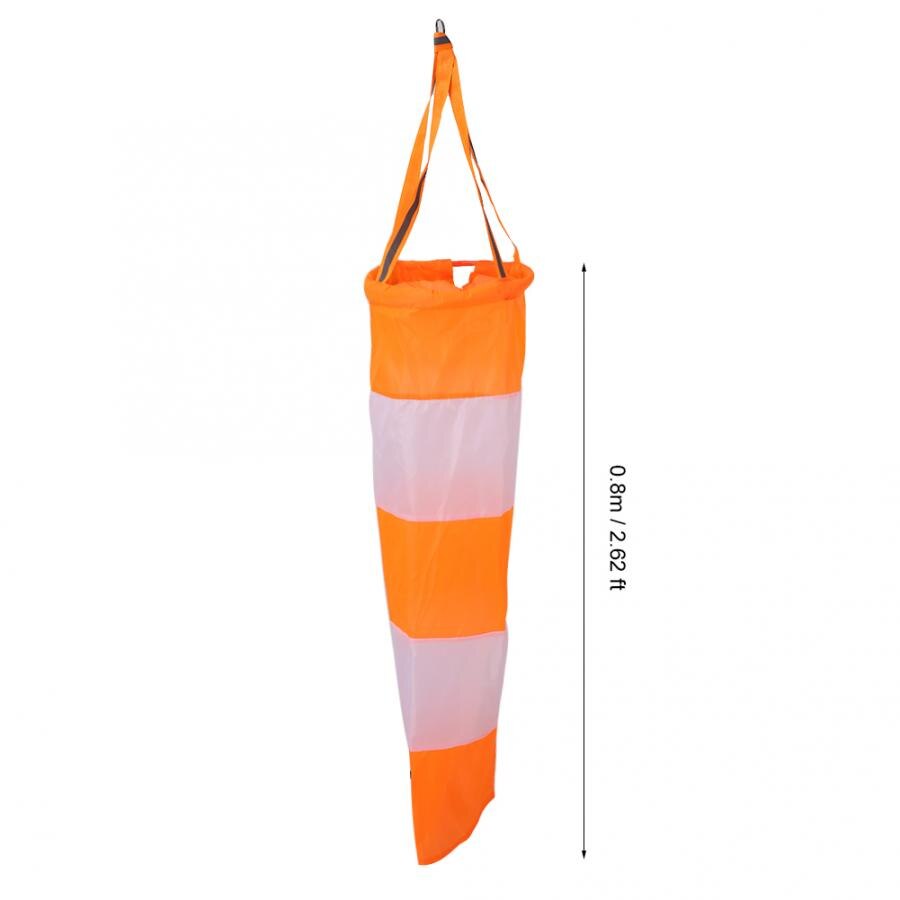 Nylon Airport Windsock -stop Outdoor Wind Measurement Sock Bag with Reflective Belt decor