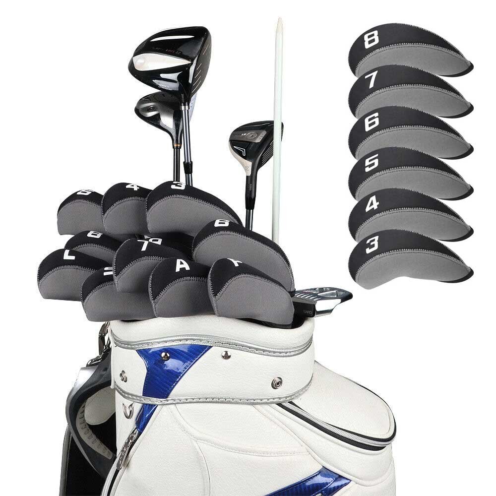11PCS Golf Iron Headcovers Club Head Covers for Cobra 4-LW Golf Accessories