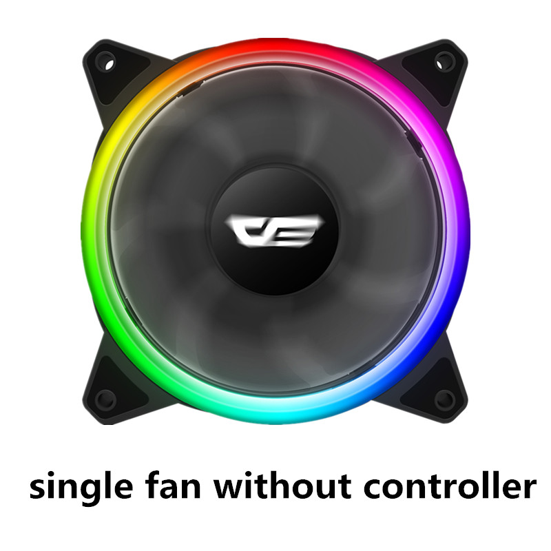 Aigo DR12 PRO Computer PC Case Fan RGB Adjust LED Fan Speed 120mm Quiet Remote AURA SYNC Computer Cooler Cooling RGB Case Fans: single FAN