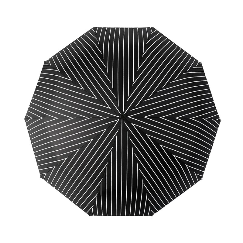 Stor automatisk mænd paraply træ folde vindtæt uv beskyttelse enkel regn parasol paraply paraply business paraply  mm60ys
