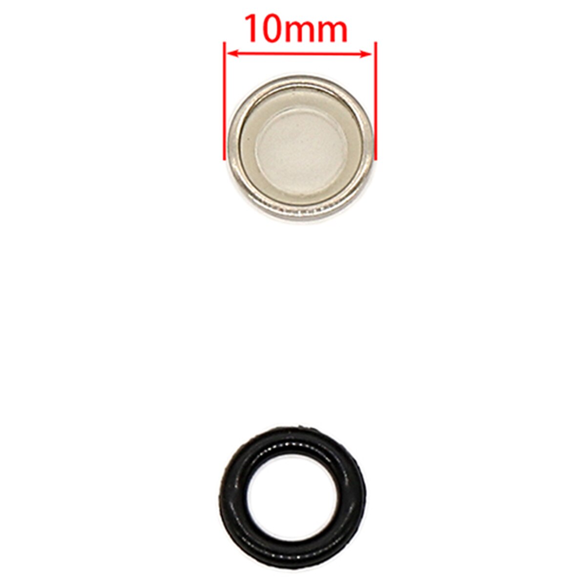 Motorcykel metall siktolja siktglas tätningar för huvudcylinder diameter 18mm järn + gummi: 10mm