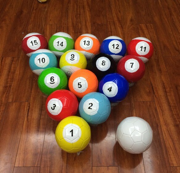 4 # Gaint Snooker Snook Pallone Da Calcio Gioco Da 8.5 Pollici In Snookball Enorme Biliardo Pool di Calcio Includono Pompa di Aria Giocattolo poolball